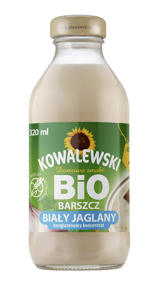 BARSZCZ BIAŁY JAGLANY BEZGLUTENOWY KONCENTRAT BIO 320 ml – KOWALEWSKI