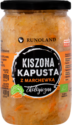 KAPUSTA KISZONA Z MARCHEWKĄ BIO 680 g (410 g) – RUNOLAND