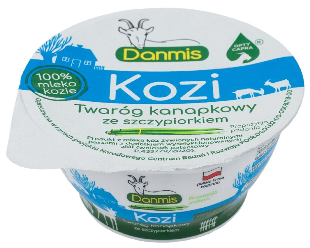 KOZI TWARÓG KANAPKOWY ZE SZCZYPIORKIEM 150 g – DANMIS