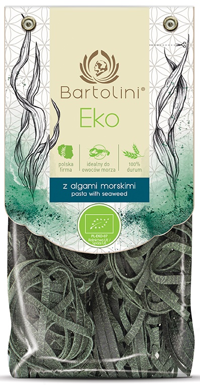 MAKARON (SEMOLINOWY Z ALGAMI MORSKIMI) GNIAZDA TAGLIATELLE BIO 250 g – BARTOLINI