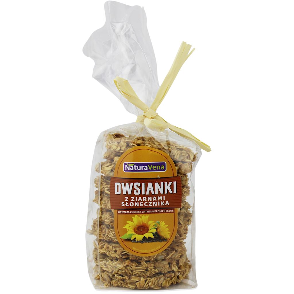 CIASTKA OWSIANKI Z ZIARNAMI SŁONECZNIKA 175 g – NATURAVENA