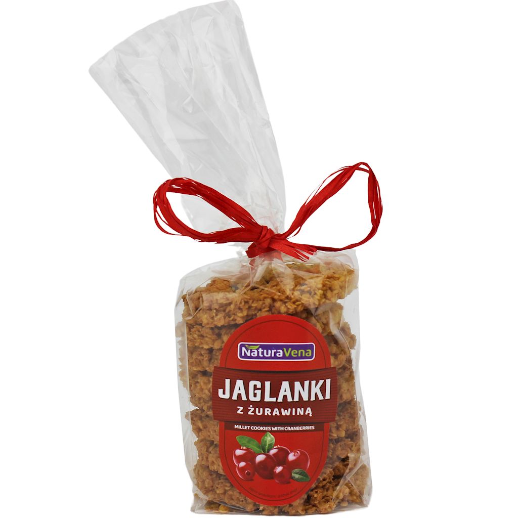 CIASTKA JAGLANKI Z ŻURAWINĄ 175 g – NATURAVENA