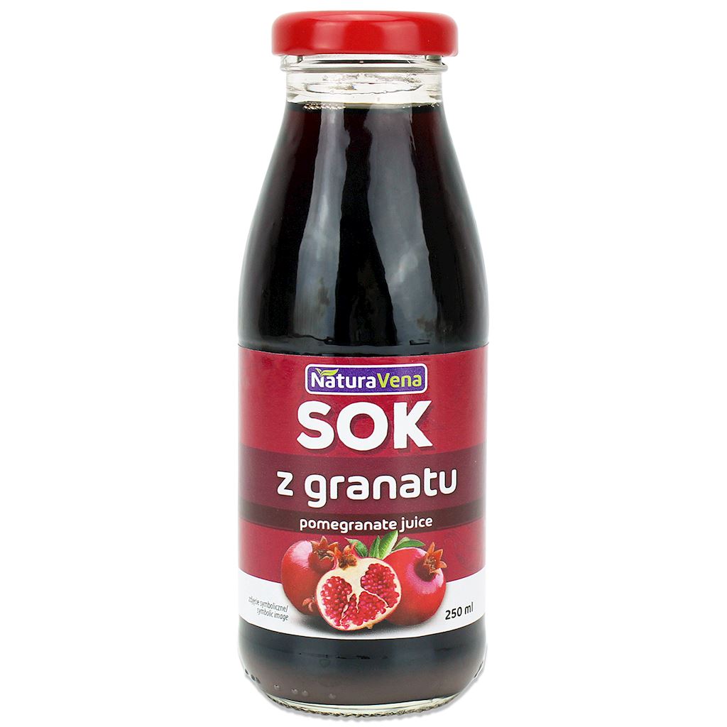 SOK Z GRANATU 100 % 250 ml – NATURAVENA