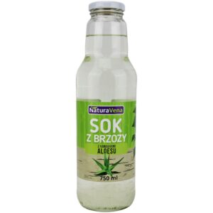 SOK Z BRZOZY Z KAWAŁKAMI ALOESU 750 ml - NATURAVENA