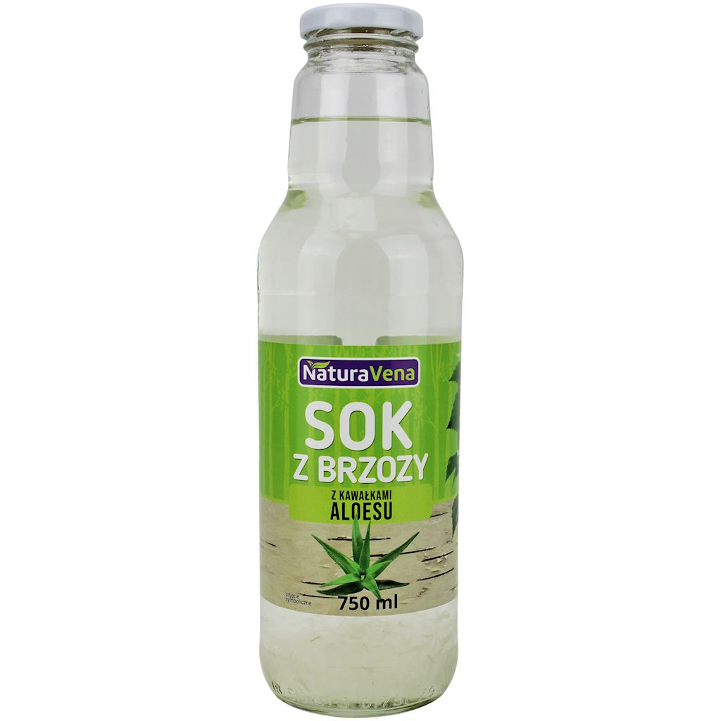 SOK Z BRZOZY Z KAWAŁKAMI ALOESU 750 ml – NATURAVENA
