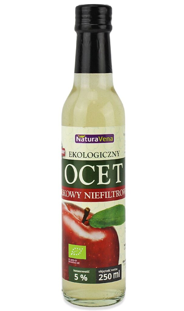 OCET JABŁKOWY 5 % NIEFILTROWANY  BIO 250 ml – NATURAVENA