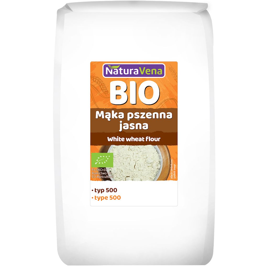 MĄKA PSZENNA JASNA TYP 500 BIO 1 kg – NATURAVENA
