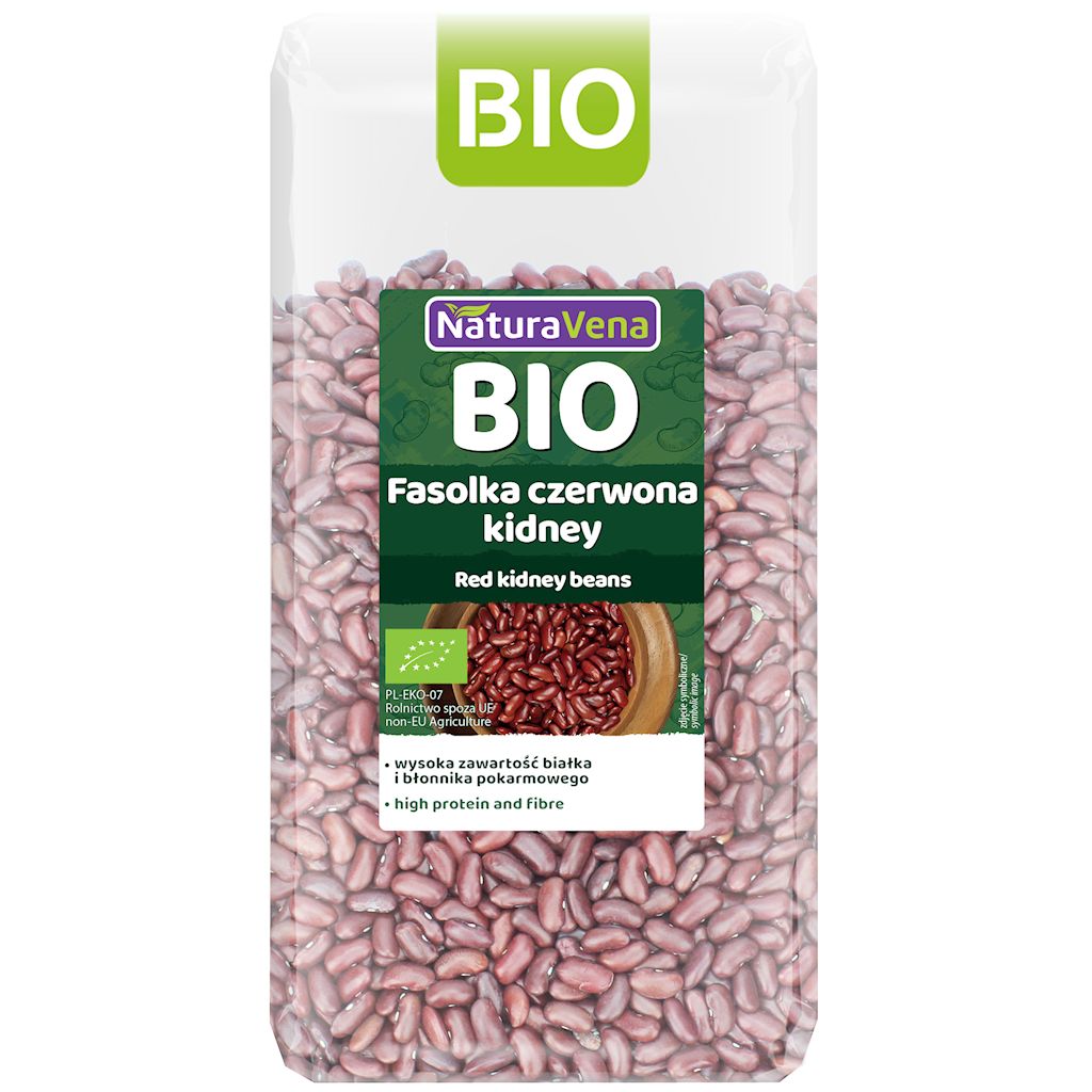 FASOLKA CZERWONA KIDNEY BIO 400 g – NATURAVENA