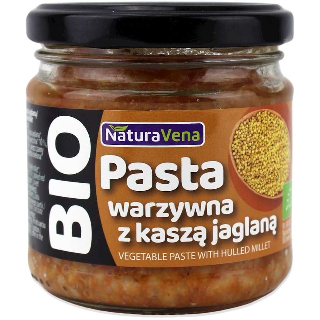 PASTA WARZYWNA Z KASZĄ JAGLANĄ  BIO 185 g – NATURAVENA