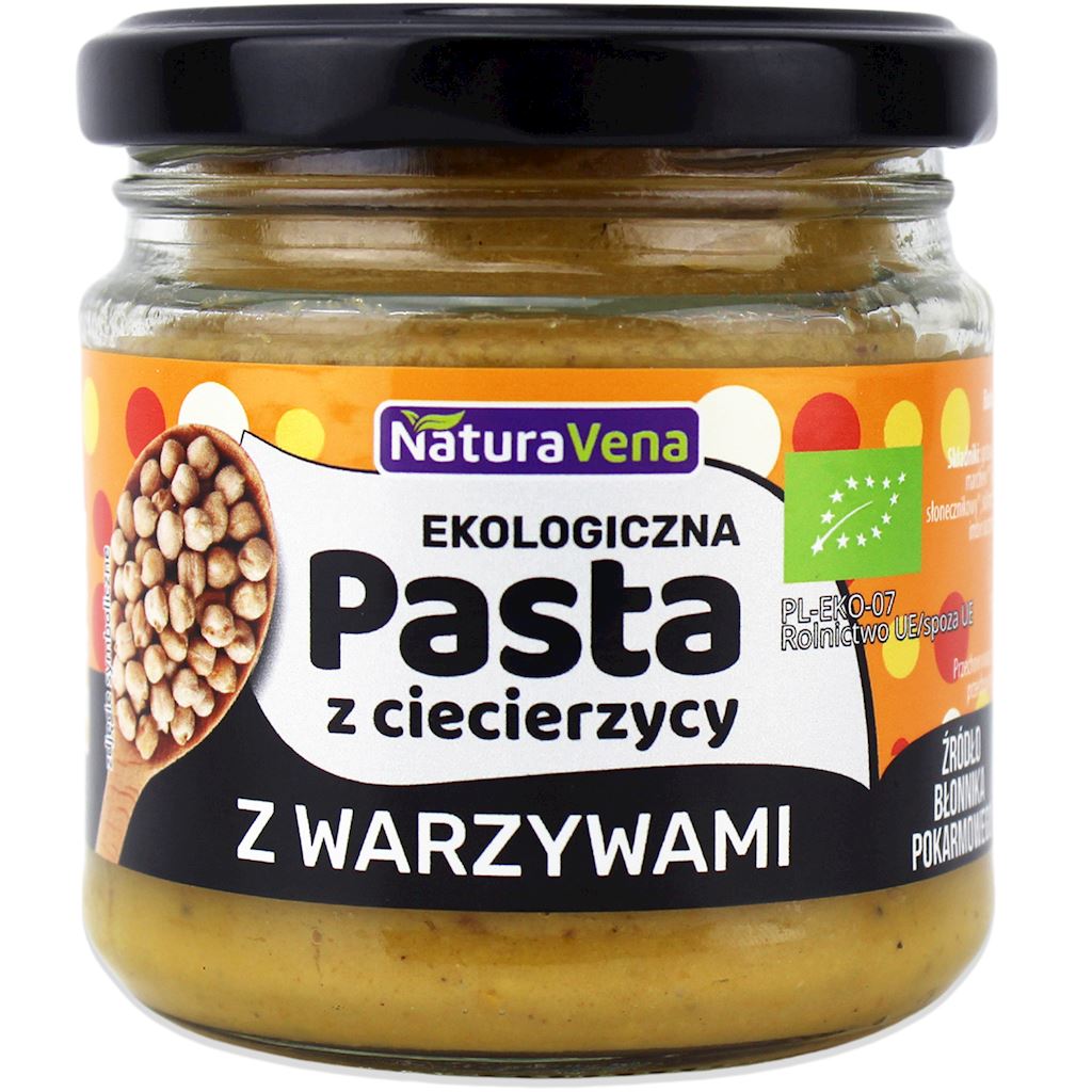 PASTA Z CIECIERZYCY Z WARZYWAMI  BIO 185 g – NATURAVENA