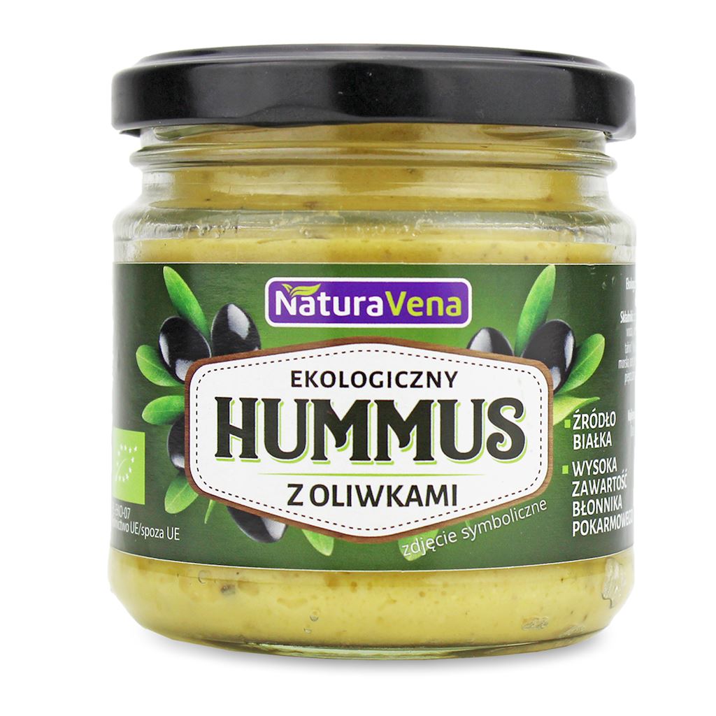 HUMMUS Z OLIWKAMI BIO 185 g – NATURAVENA