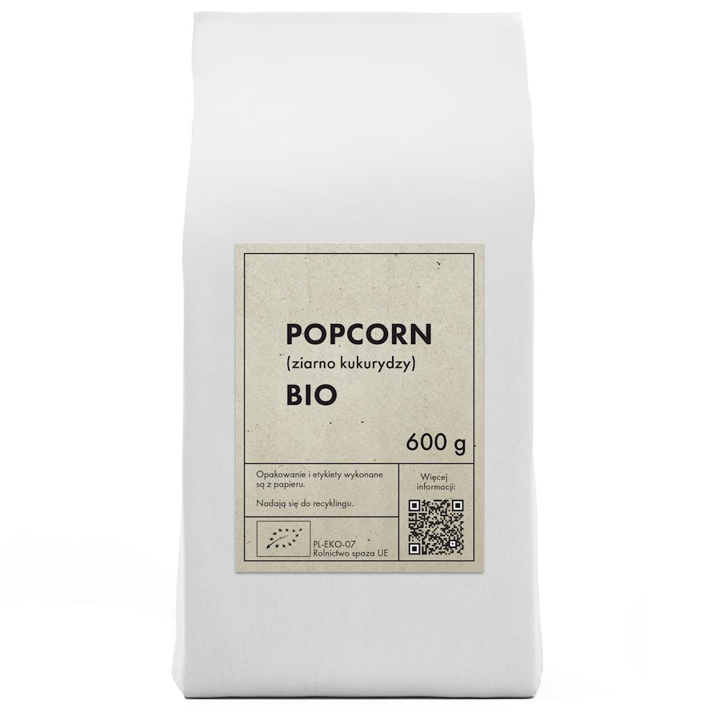 POPCORN (ZIARNO KUKURYDZY) BIO 600 g – THE PLANET