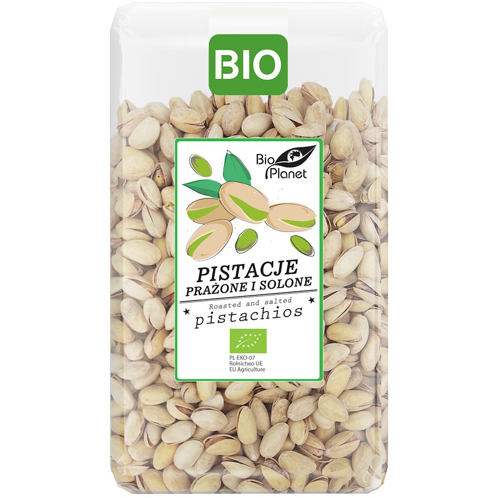 PISTACJE PRAŻONE I SOLONE BIO 700 g – BIO PLANET