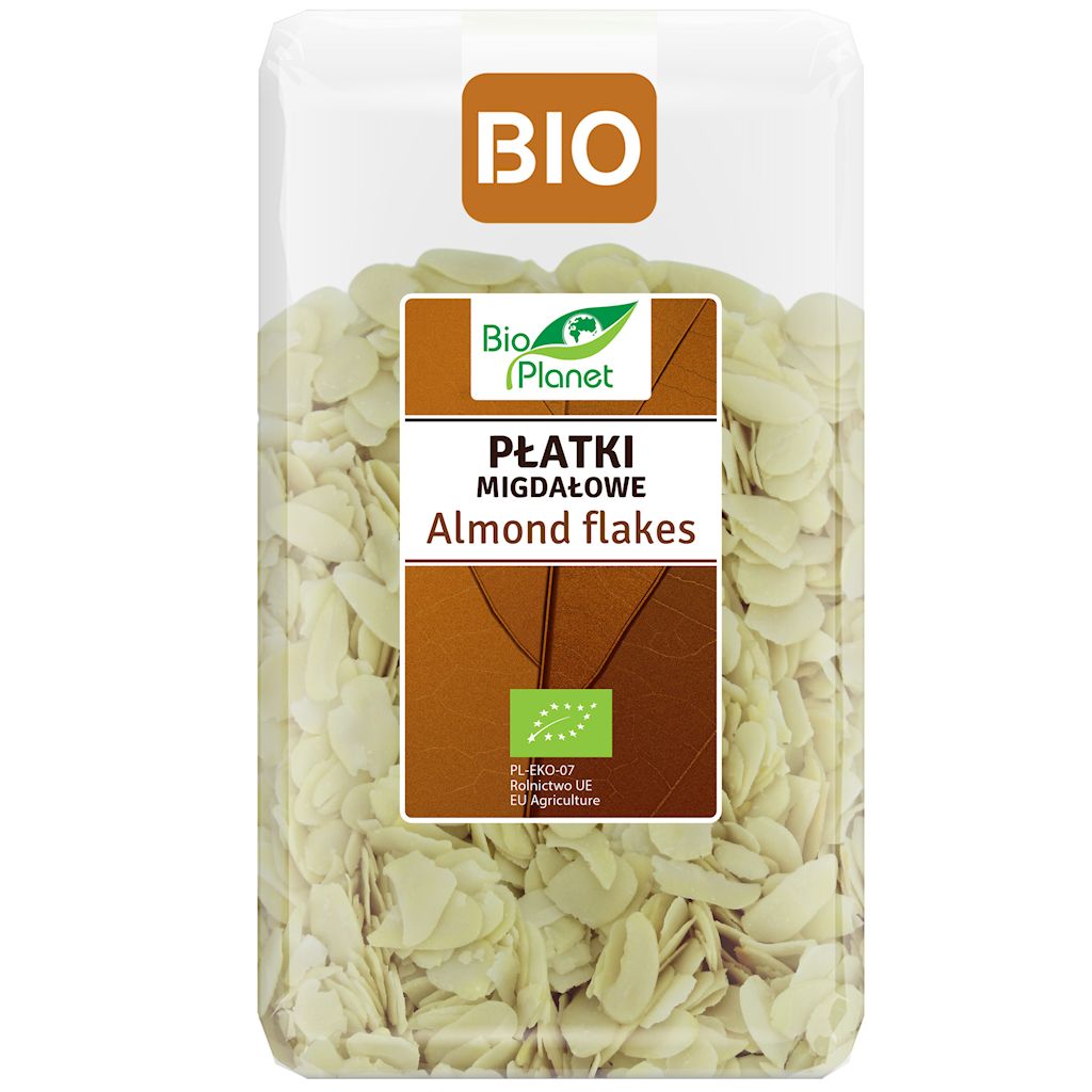 PŁATKI MIGDAŁOWE BIO 600 g – BIO PLANET