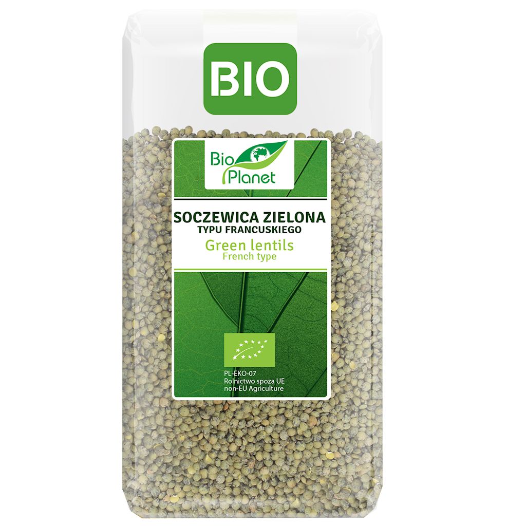 SOCZEWICA ZIELONA TYPU FRANCUSKIEGO BIO 500 g – BIO PLANET