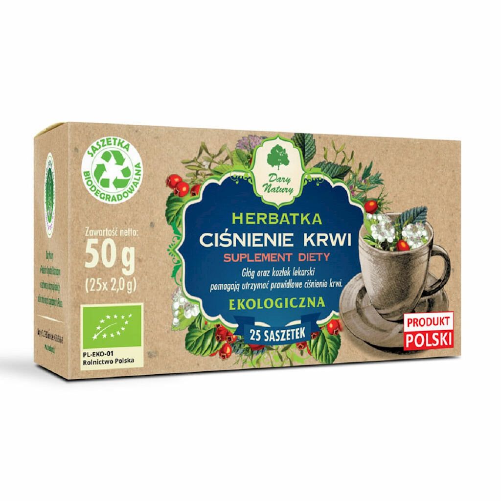 HERBATKA CIŚNIENIE KRWI BIO (25 x 2 g) 50 g – DARY NATURY