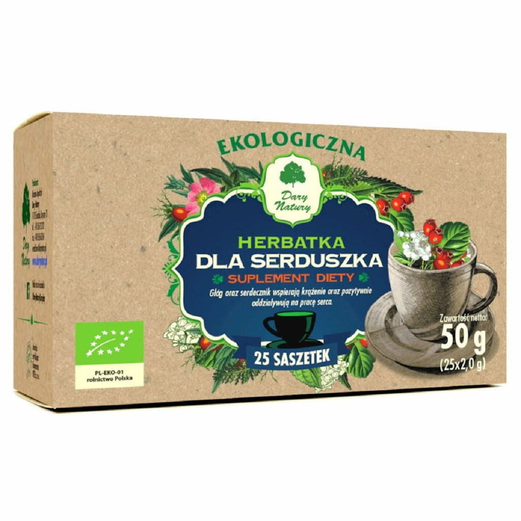 HERBATKA DLA SERDUSZKA BIO (25 x 2 g) 50 g – DARY NATURY