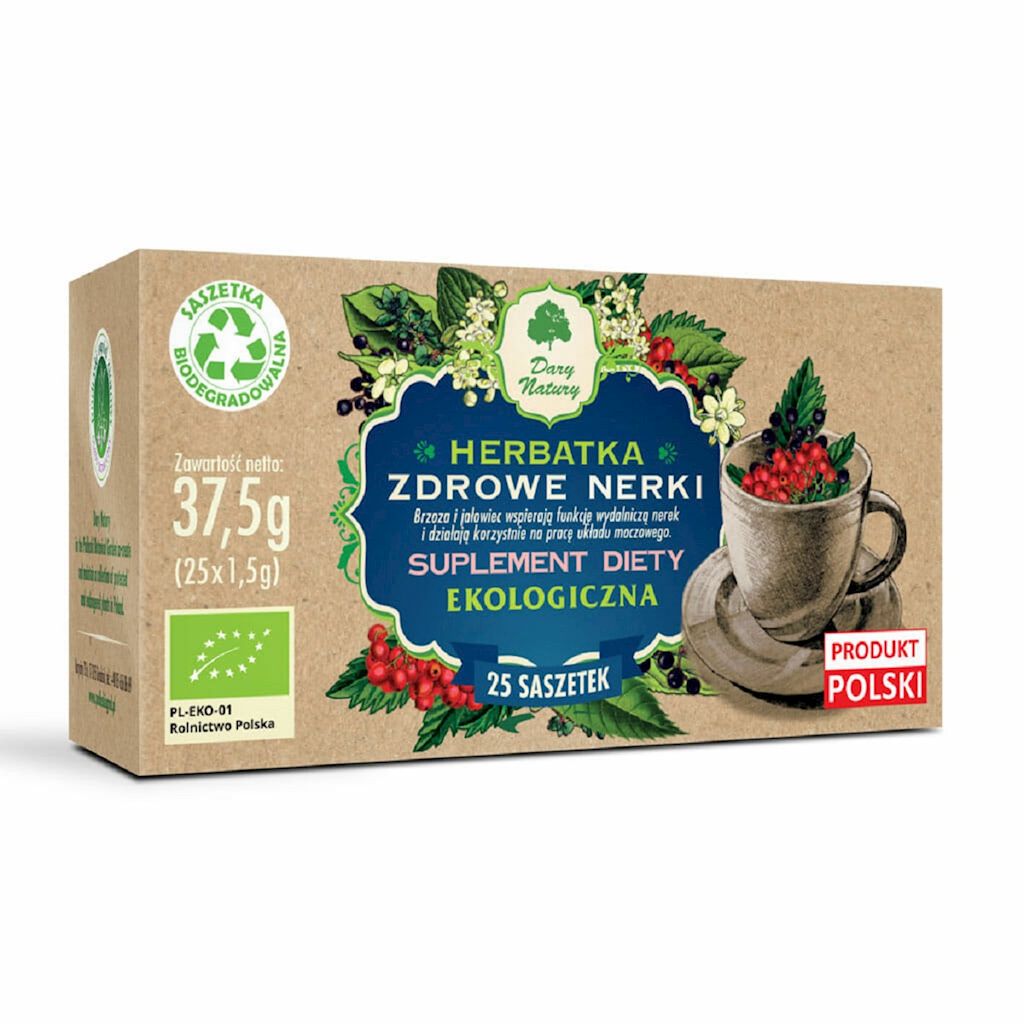 HERBATKA ZDROWE NERKI BIO (25 x 1,5 g) 37,5 g – DARY NATURY