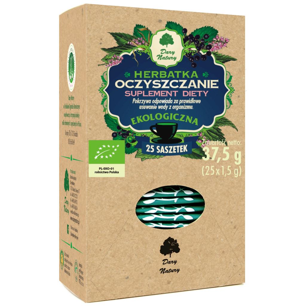 HERBATKA OCZYSZCZENIE BIO (25 x 1,5 g) 37,5 g – DARY NATURY