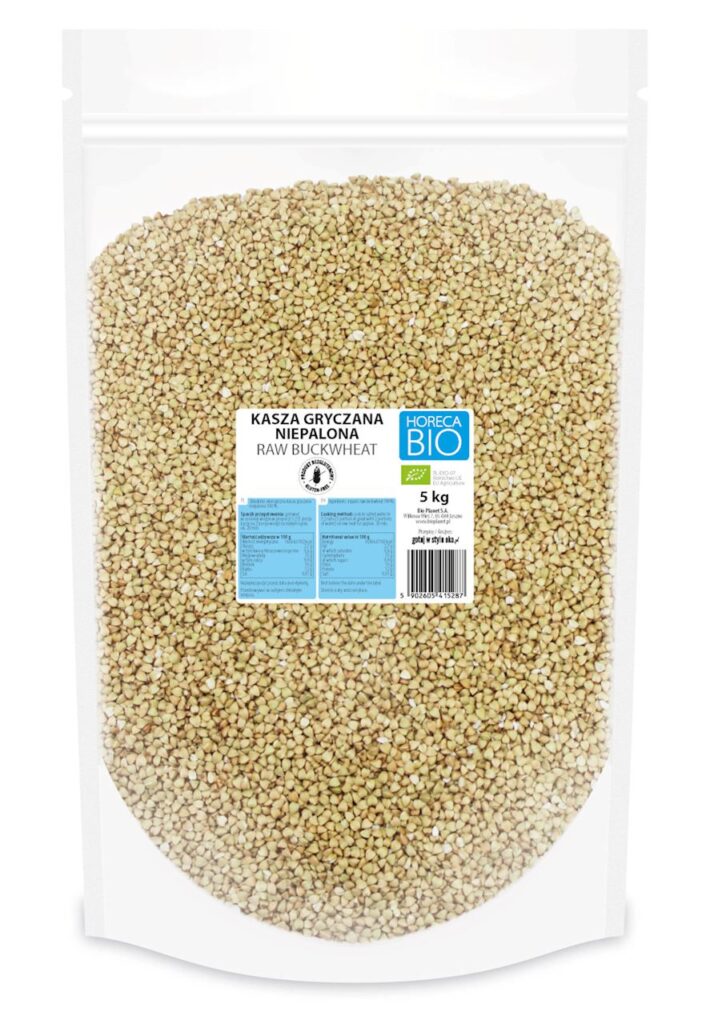KASZA GRYCZANA NIEPALONA BEZGLUTENOWA BIO 5 kg – HORECA (BIO PLANET)