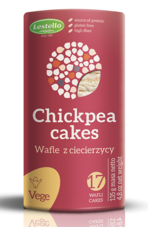 WAFLE Z CIECIERZYCY BEZGLUTENOWE 135 g - LESTELLO