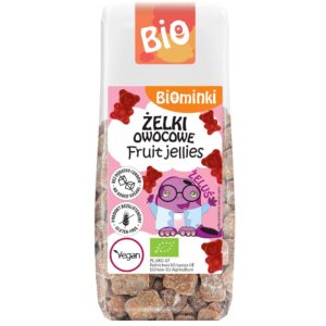 ŻELKI OWOCOWE BEZ DODATKU CUKRÓW BEZGLUTENOWE BIO 75 g - BIOMINKI
