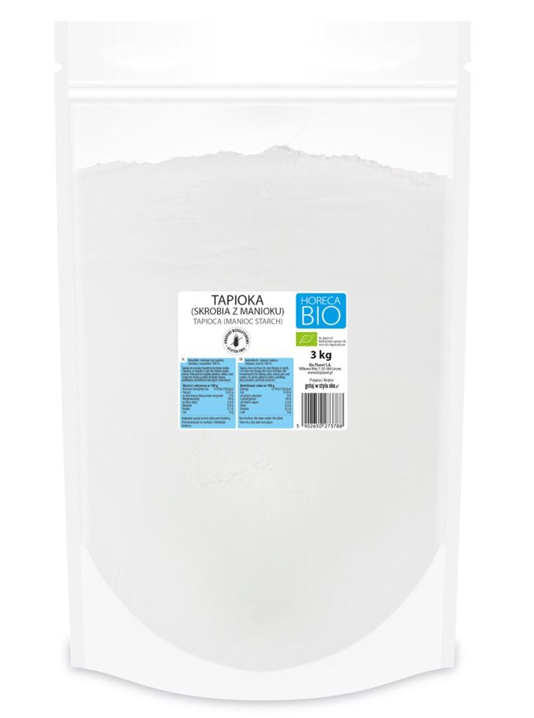 TAPIOKA (SKROBIA Z MANIOKU) BEZGLUTENOWA BIO 3 kg – HORECA (BIO PLANET)