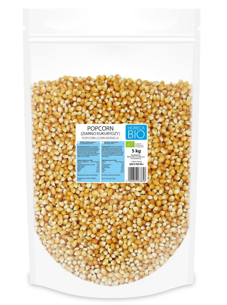 POPCORN (ZIARNO KUKURYDZY) BIO 5 kg – HORECA (BIO PLANET)