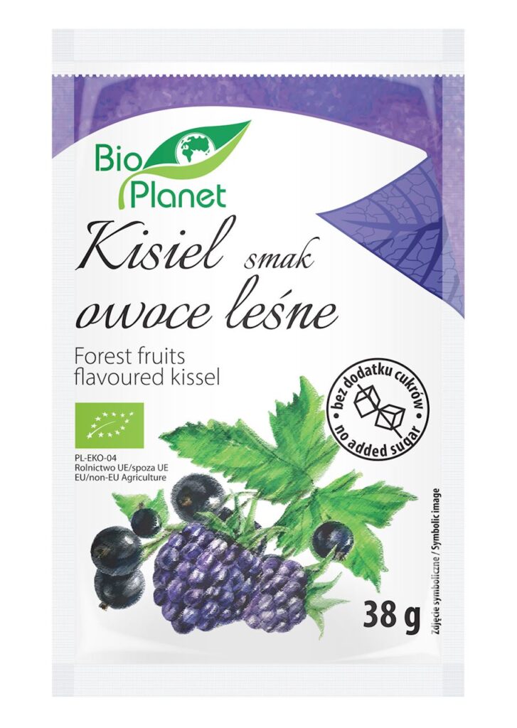 KISIEL O SMAKU OWOCÓW LEŚNYCH Z OWOCAMI JAGODOWYMI BIO 38 g – BIO PLANET