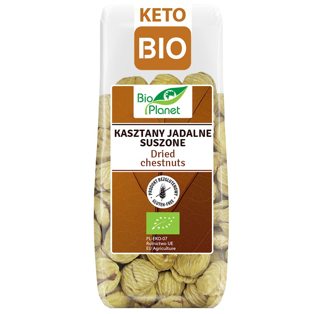 KASZTANY JADALNE SUSZONE BEZGLUTENOWE BIO 200 g – BIO PLANET