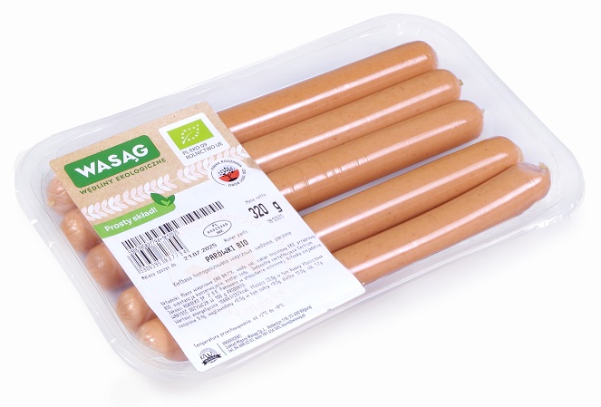 PARÓWKI BIO (5 szt.) 320 g – WASĄG (Z PÓŁKI)