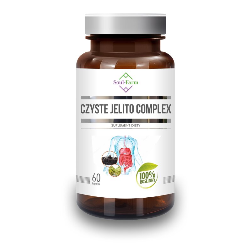 KAPSUŁKI NA TRAWIENIE (CZYSTE JELITO COMPLEX) 60 szt. – SOUL FARM
