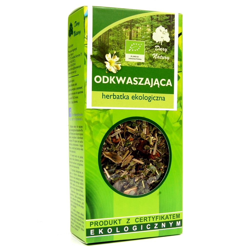 HERBATKA ODKWASZAJĄCA BIO 50 g – DARY NATURY