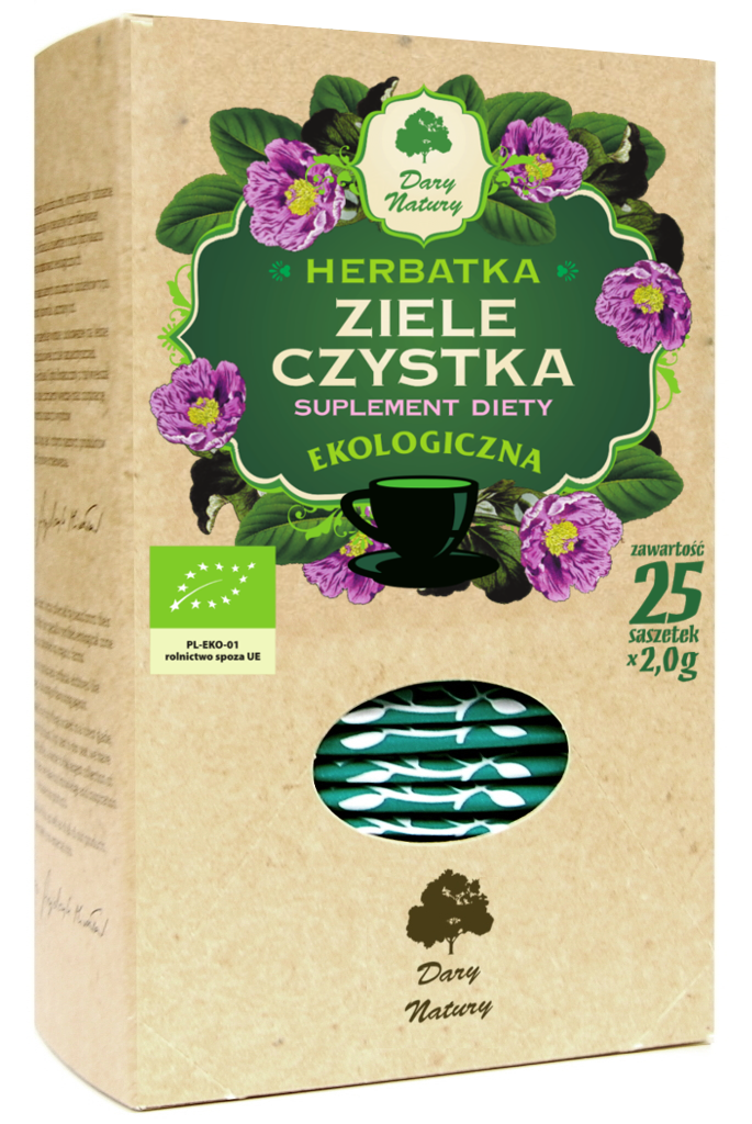 HERBATKA ZIELE CZYSTKA BIO (25 x 2 g) 50 g – DARY NATURY