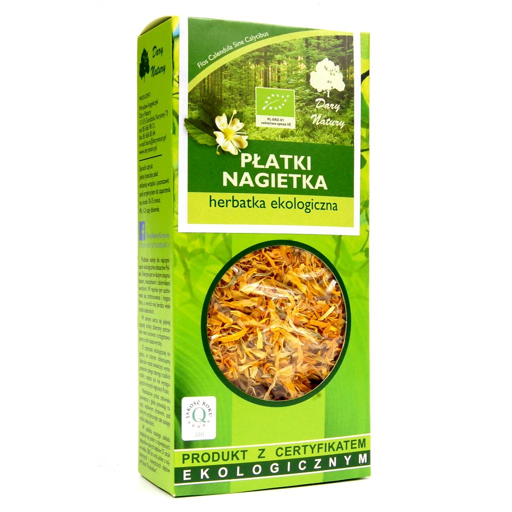 HERBATKA PŁATKI NAGIETKA BIO 25 g – DARY NATURY