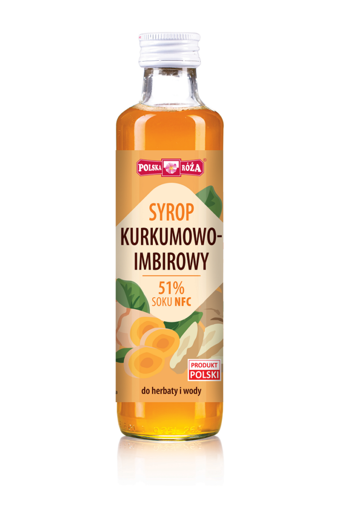 SYROP KURKUMOWO – IMBIROWY 250 ml – POLSKA RÓŻA