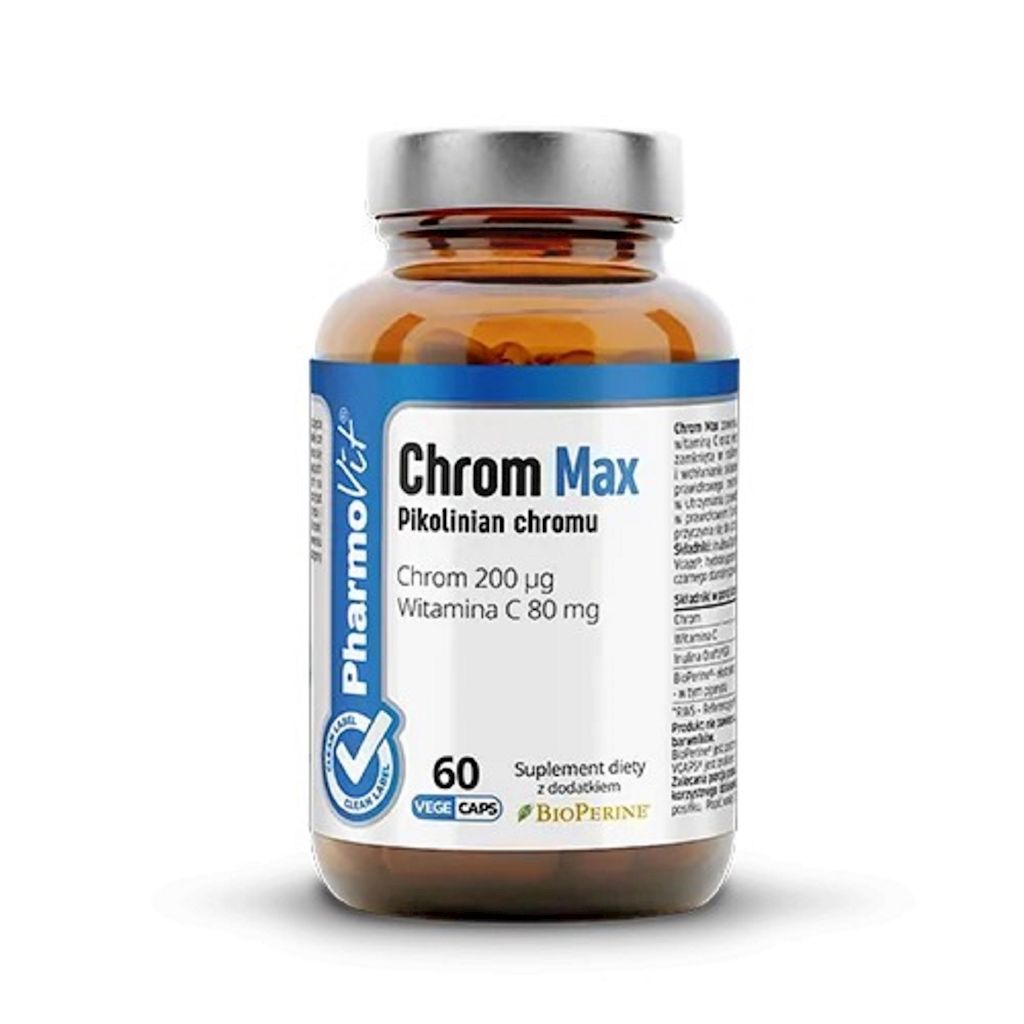 CHROM MAX BEZGLUTENOWY 60 KAPSUŁEK – PHARMOVIT (CLEAN LABEL)