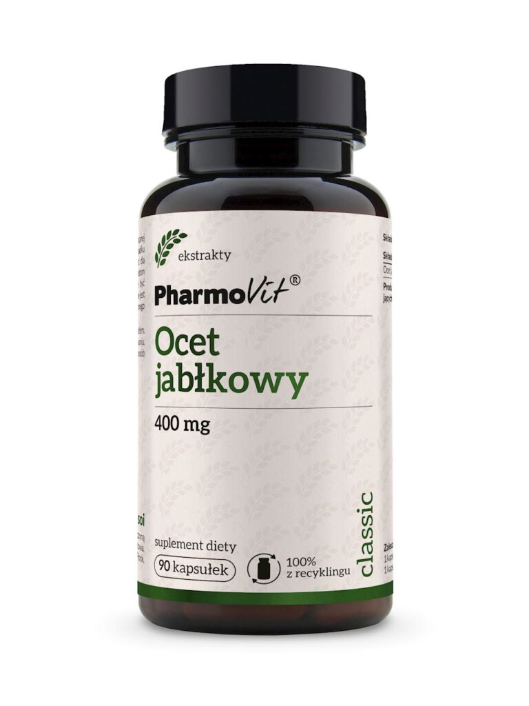 OCET JABŁKOWY (400 mg) BEZGLUTENOWY 90 KAPSUŁEK – PHARMOVIT (CLASSIC)