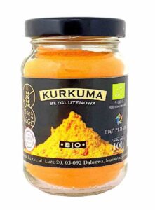 KURKUMA MIELONA BEZGLUTENOWA BIO 100 g - PIĘĆ PRZEMIAN