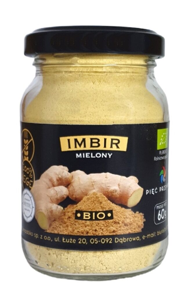 IMBIR MIELONY BEZGLUTENOWY BIO 60 g – PIĘĆ PRZEMIAN