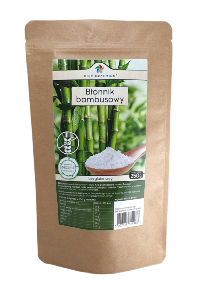 BŁONNIK BAMBUSOWY BEZGLUTENOWY 250 g – PIĘĆ PRZEMIAN