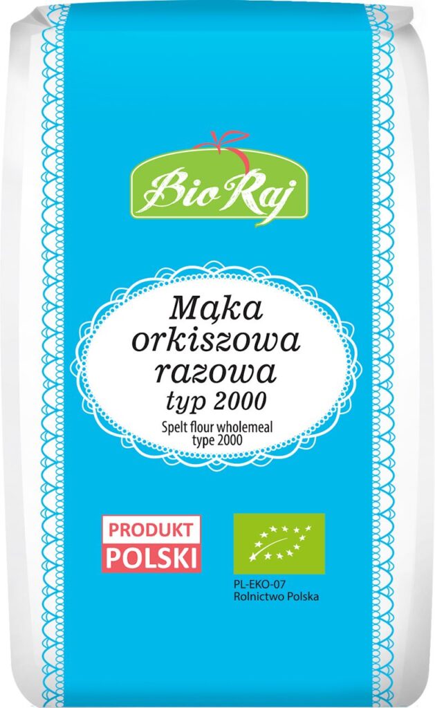 MĄKA ORKISZOWA RAZOWA TYP 2000 BIO (POLSKA) 1 kg – BIO RAJ