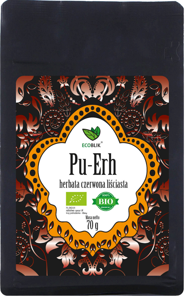 HERBATA CZERWONA LIŚCIASTA PU ERH BIO 70 g – ECOBLIK
