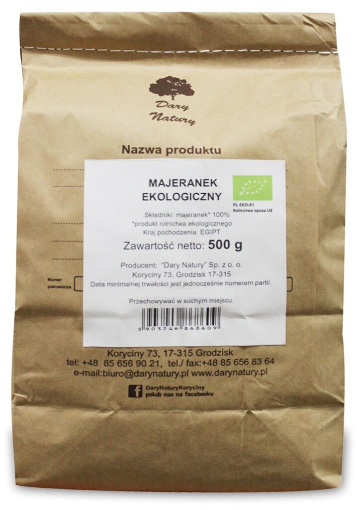 MAJERANEK BIO 500 g – HORECA (DARY NATURY)