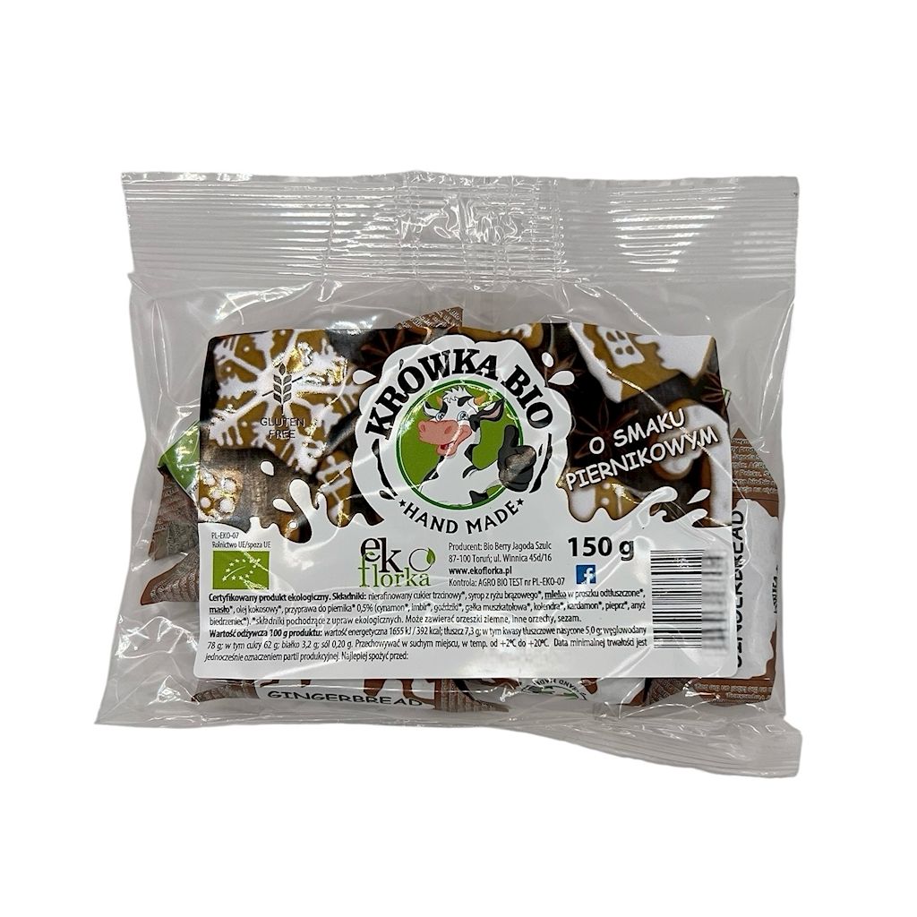 KRÓWKI O SMAKU PIERNIKOWYM BEZGLUTENOWE BIO 150 g – EKOFLORKA