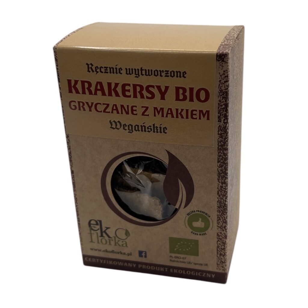 KRAKERSY GRYCZANE Z MAKIEM BIO 90 g – EKOFLORKA
