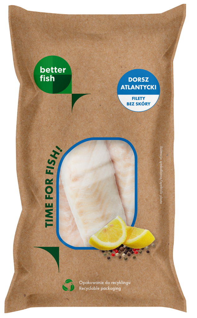 DORSZ ATLANTYCKI FILET BEZ SKÓRY MROŻONY 475 g – BETTER FISH