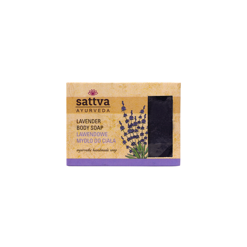 MYDŁO W KOSTCE DO CIAŁA LAWENDA 125 g – SATTVA (AYURVEDA)