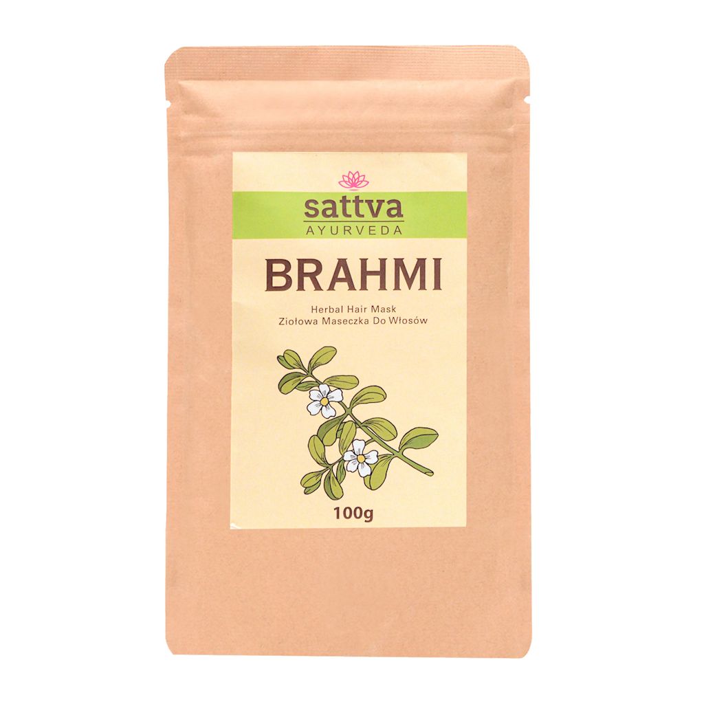 MASECZKA ZIOŁOWA DO WŁOSÓW BRAHMI 100 g – SATTVA (AYURVEDA)