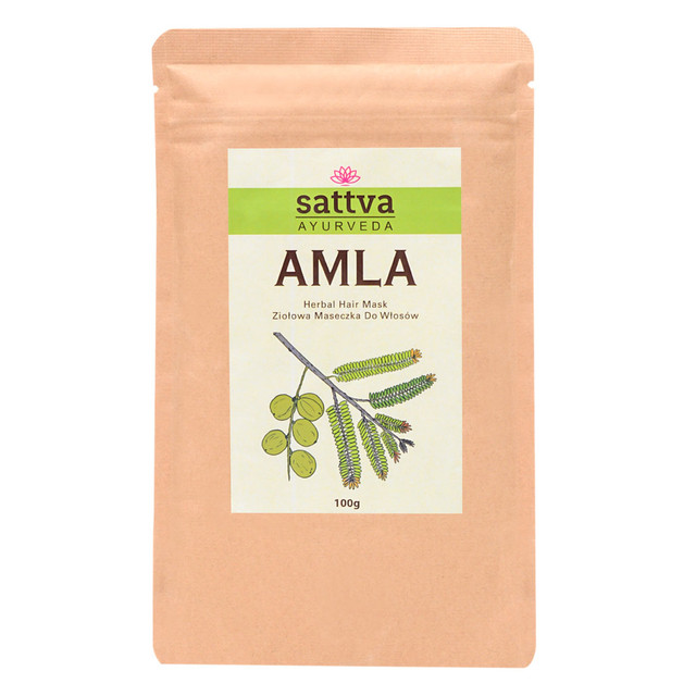 MASECZKA ZIOŁOWA DO WŁOSÓW AMLA 100 g – SATTVA (AYURVEDA)